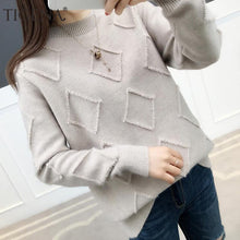 Load image into Gallery viewer, TIGENA Women Sweaters And Pullovers 2019 Autumn Winter Long Sleeve Knitted Warm Loose Sweater Female Jumper Ladies