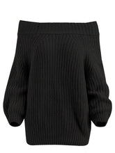 Load image into Gallery viewer, ROSEGAL Off The Shoulder Plain Sweater Women Raglan Sleeve Casual Solid Sweaters Sexy Women Clothes Pullovers Autumn Winter