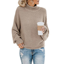 Load image into Gallery viewer, Pullovers Knitted turtleneck sweater women fall winter 2019 new fashion clothes long sleeve office ladies casual elegant sweater