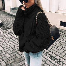 Load image into Gallery viewer, Bonjean Knitted Tops Jumper Autumn Winter Casual Pullovers Sweaters Women Thick Women Long Sleeve Big Loose Sweater Girls