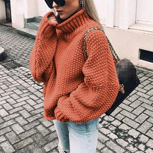 Load image into Gallery viewer, Bonjean Knitted Tops Jumper Autumn Winter Casual Pullovers Sweaters Women Thick Women Long Sleeve Big Loose Sweater Girls