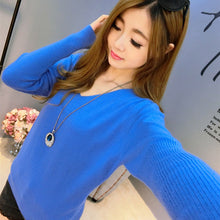 Load image into Gallery viewer, Ms. New Winter Sweater Short Paragraph V-neck Cashmere Sweater Knit Pullover Women Loose Wild Bottoming Authentic Free Shipping