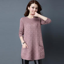 Load image into Gallery viewer, Loose sweaters for women 2019 spring autumn Bottoming shirt pullover sweaters winter Plus size 4XL Knit female outerwear A1135