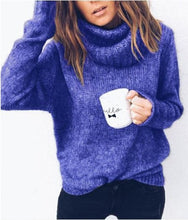 Load image into Gallery viewer, Pullover Sweater Women Jumper Clothing Turtleneck Sweater Female Jumper Pull Top Women Thick Winter Oversized Knitted Sweaters