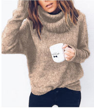 Load image into Gallery viewer, Pullover Sweater Women Jumper Clothing Turtleneck Sweater Female Jumper Pull Top Women Thick Winter Oversized Knitted Sweaters