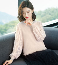 Load image into Gallery viewer, Women Spring Thin Pullovers Tops Fashion Knitted Summer 2019 Causal Knitting Long Sleeve Pull Ladies Knitwear Jumper Pull Female
