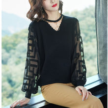 Load image into Gallery viewer, Women Spring Thin Pullovers Tops Fashion Knitted Summer 2019 Causal Knitting Long Sleeve Pull Ladies Knitwear Jumper Pull Female
