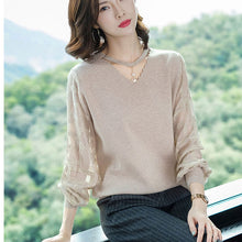 Load image into Gallery viewer, Women Spring Thin Pullovers Tops Fashion Knitted Summer 2019 Causal Knitting Long Sleeve Pull Ladies Knitwear Jumper Pull Female
