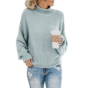 Pullovers Knitted turtleneck sweater women fall winter 2019 new fashion clothes long sleeve office ladies casual elegant sweater