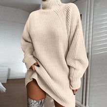 Load image into Gallery viewer, Autumn Winter High Collar Women Sweaters Long Sleeve Casual Sweater Knitted Jumpers Sweater pullover women oversized sweater
