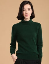 Load image into Gallery viewer, 2019 autumn winter cashmere sweater female pullover high collar  turtleneck sweater women solid color lady basic sweater
