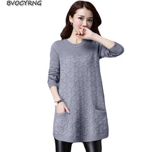 Load image into Gallery viewer, Loose sweaters for women 2019 spring autumn Bottoming shirt pullover sweaters winter Plus size 4XL Knit female outerwear A1135
