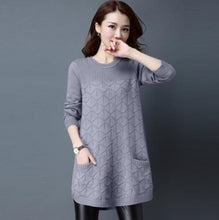 Load image into Gallery viewer, Loose sweaters for women 2019 spring autumn Bottoming shirt pullover sweaters winter Plus size 4XL Knit female outerwear A1135
