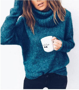 Pullover Sweater Women Jumper Clothing Turtleneck Sweater Female Jumper Pull Top Women Thick Winter Oversized Knitted Sweaters