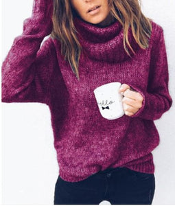 Pullover Sweater Women Jumper Clothing Turtleneck Sweater Female Jumper Pull Top Women Thick Winter Oversized Knitted Sweaters